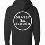 NEW! 2024 - Grassy Slough Farms - Hoodie - Black - White Print