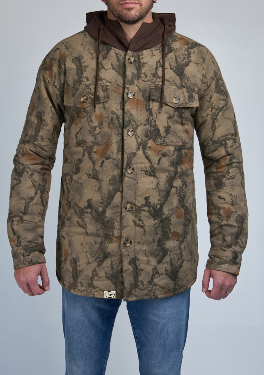 Natural Gear x Hawk Waterfowl - Sherpa Lined Flannel Shirt-Jac