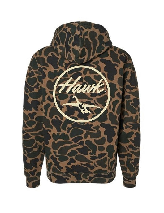 New! Hawk Waterfowl - Heavy Weight - Old School Camo Hoodie