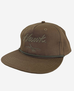 Hawk Waterfowl x Lost Hat Co. - GOAT ROPE CAP - TOBACCO