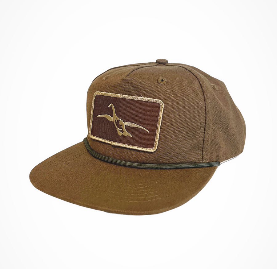 Hawk Waterfowl (Goose Logo) x Lost Hat Co. - GOAT ROPE CAP - TOBACCO