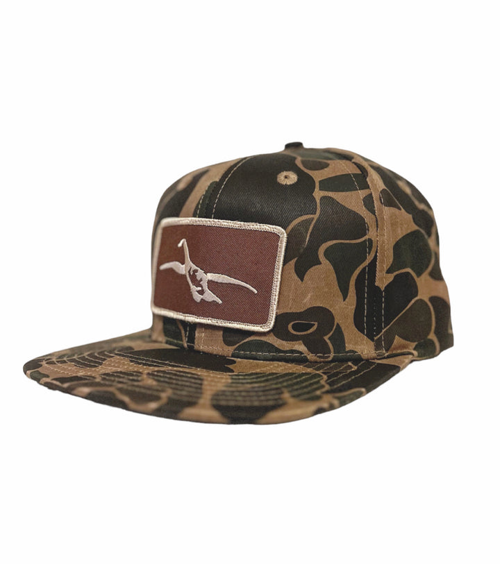 New! Hawk Waterfowl - Wax - Trucker  - Goose Logo - Old School Camo Hat