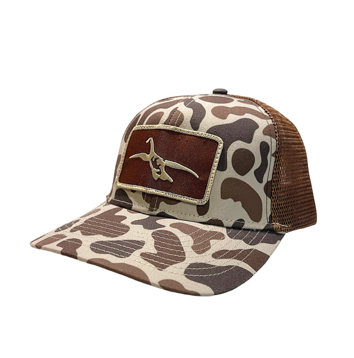 New Hawk Waterfowl - Old’s Cool Slough/chocolate - Lost Hat Co. - Goose Patch Logo