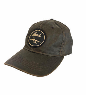 NEW!  Black Hawk Goose Patch Logo - Brown Wax - Low Profile Hat