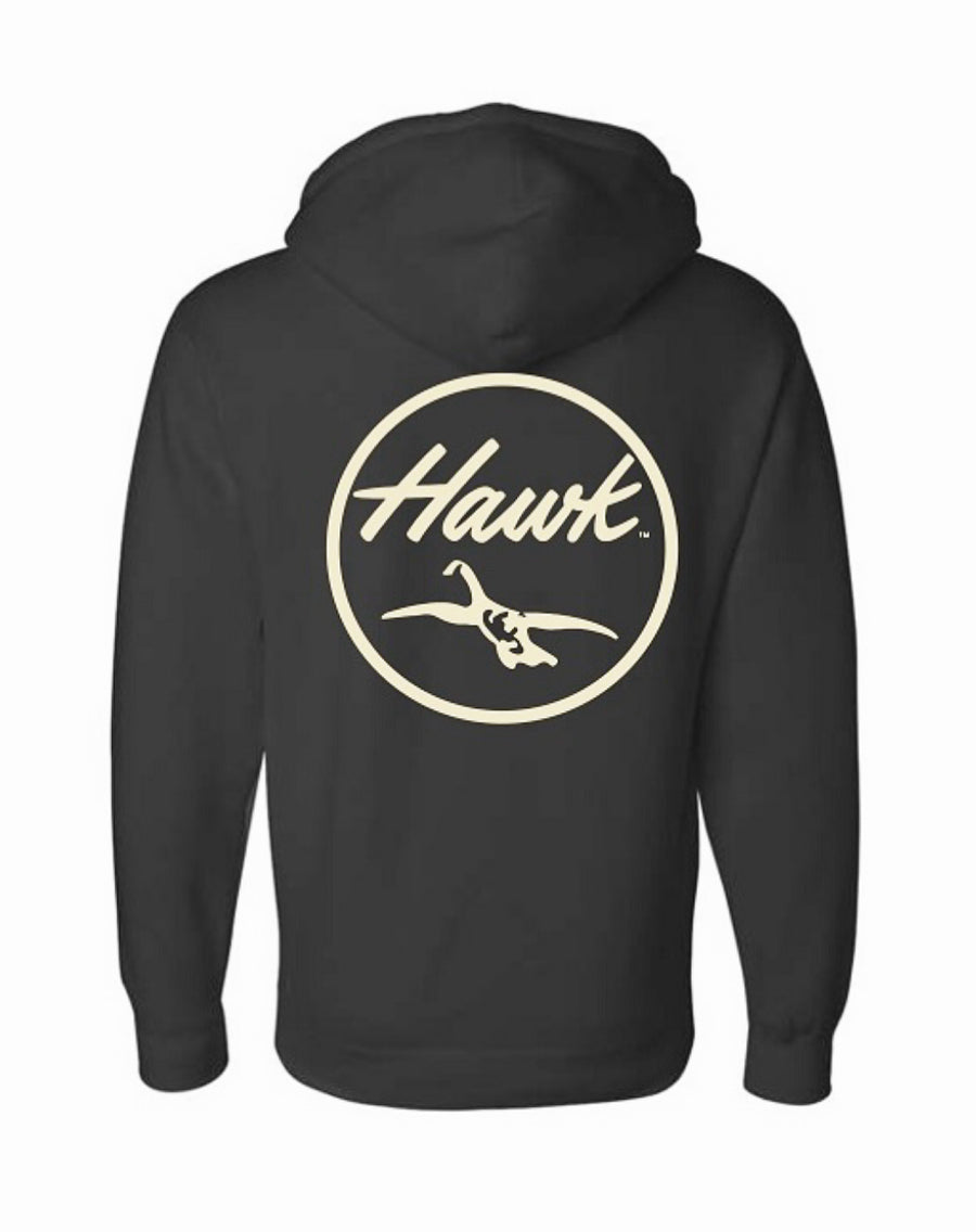 NEW! 2024 - Hawk Waterfowl - Hoodie - Black - Tan Print