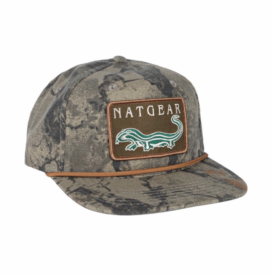 NEW! NATURAL GEAR x Lost Hat Co. -  "RETRO" LOGO - GOAT ROPE CAP