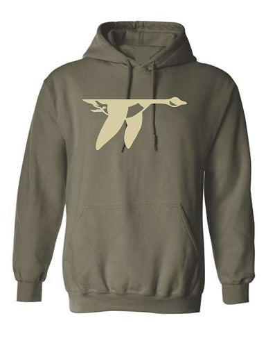 NEW for 2023! - Hawk Waterfowl - Crab Orchard goose throw back Hoodie - Olive Green