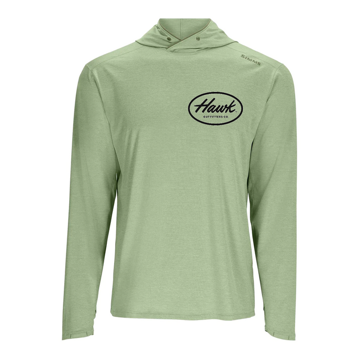 NEW COLOR! In Stock! Simms x Hawk Outfitters Co. - Solarflex Hoodie - Field Heather