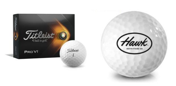 Hawk Outfitters Co. Logo - Titleist Pro V1 - Per Sleeve