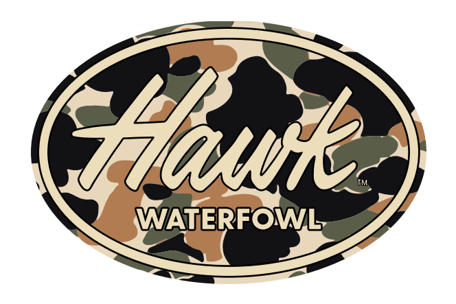 New Logo! Hawk Waterfowl - Camo 6” Vinyl Sticker