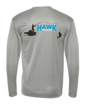 SALE! Hawk Waterfowl Fishing Shirt - Gray/Blue