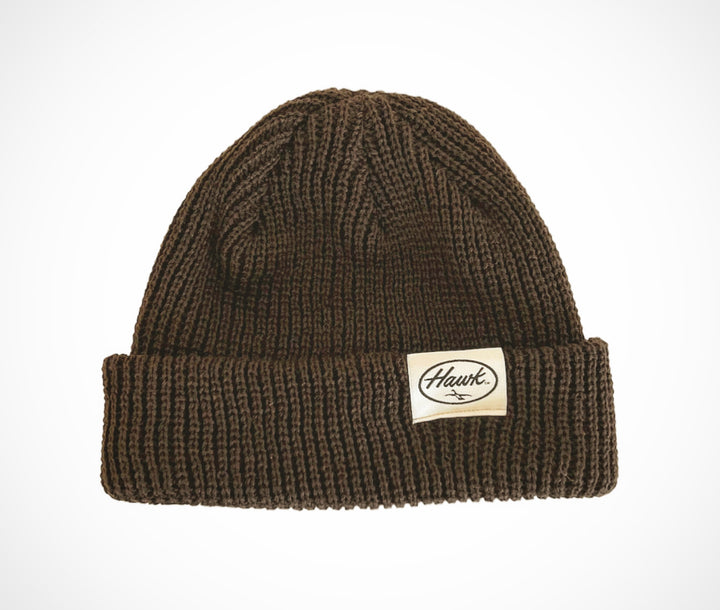 New!  Hawk Waterfowl - Knit Brown Beanie